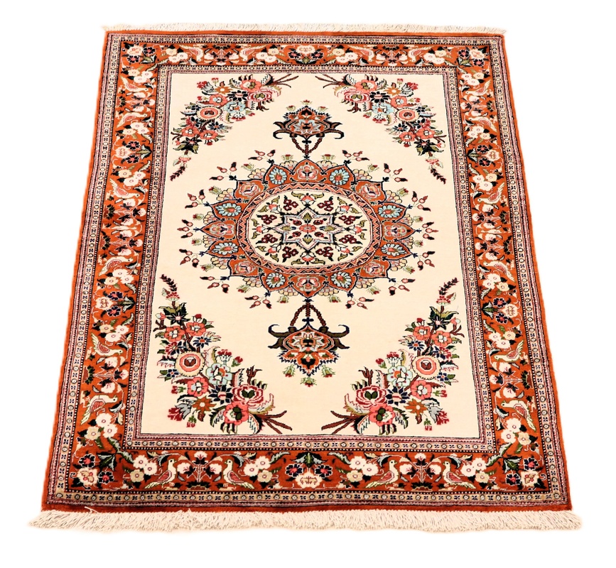Qom Silk Carpet  118x80