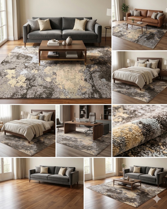 Modern LOTUS Carpet 305x242