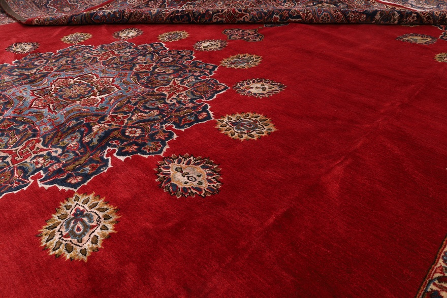 Antique Kashan Mark Attaei Carpet  488x325