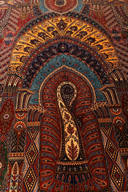 Qom Silk HosseinKashizadeh Carpet  205x140