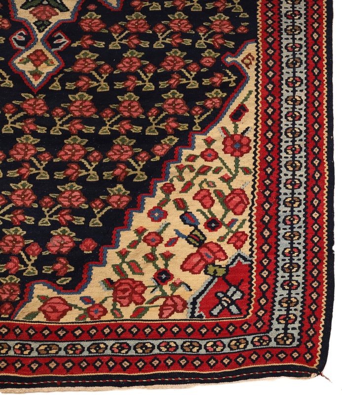Antique Kilim Senneh Carpet  196x121