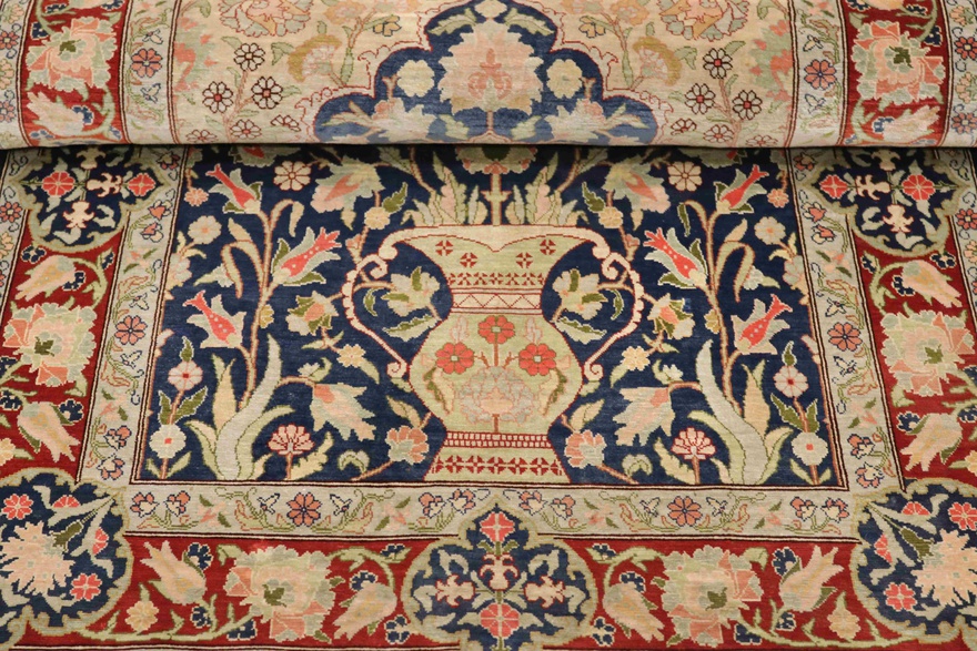 Antique Hereke Silk Carpet 110x68