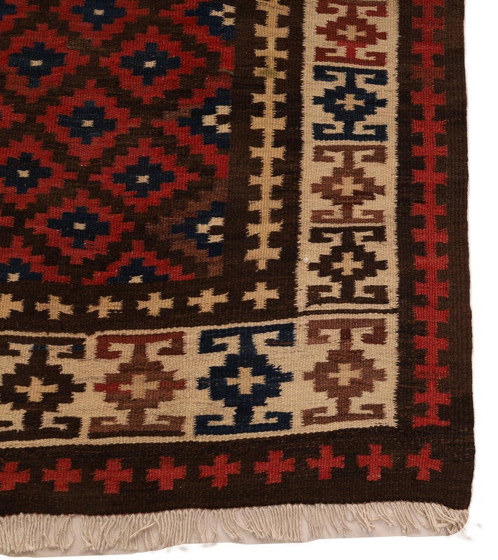 Antique Kilim Fars Carpet  316x118