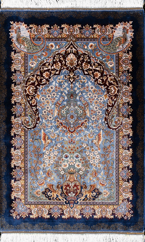 Qom  Dahlia Carpet 90x60