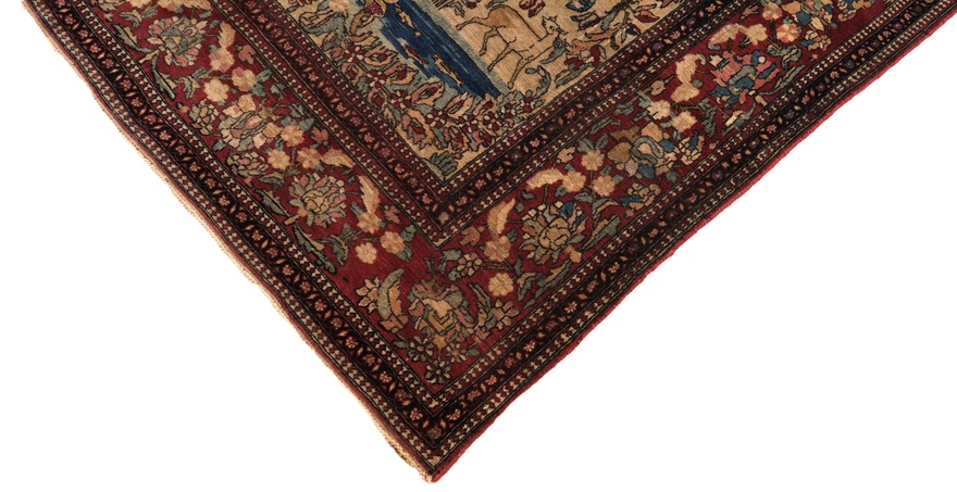 Antique Isfahan Carpet  205x142