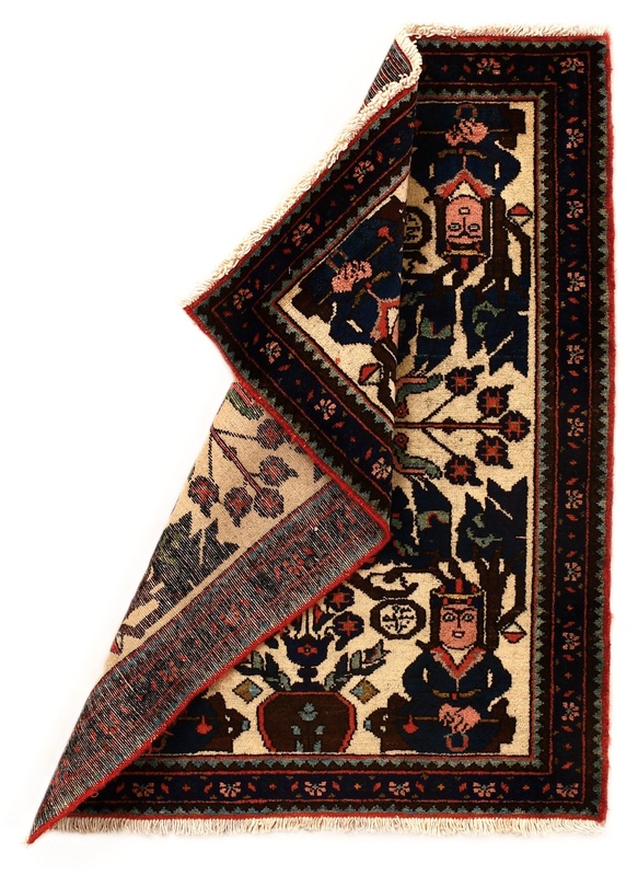 Antique BAKHTIAR Carpet  100x80
