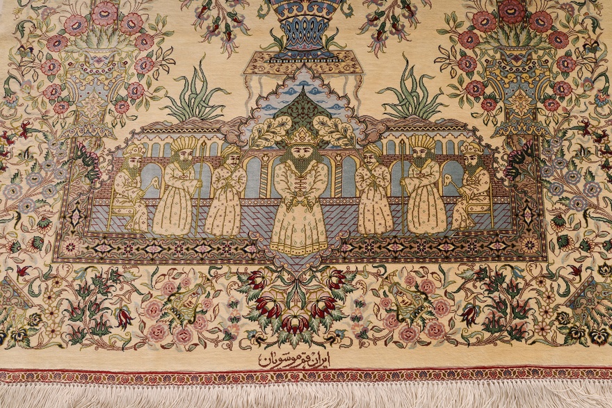 Qom by Yaqut Silk Carpet 157x101