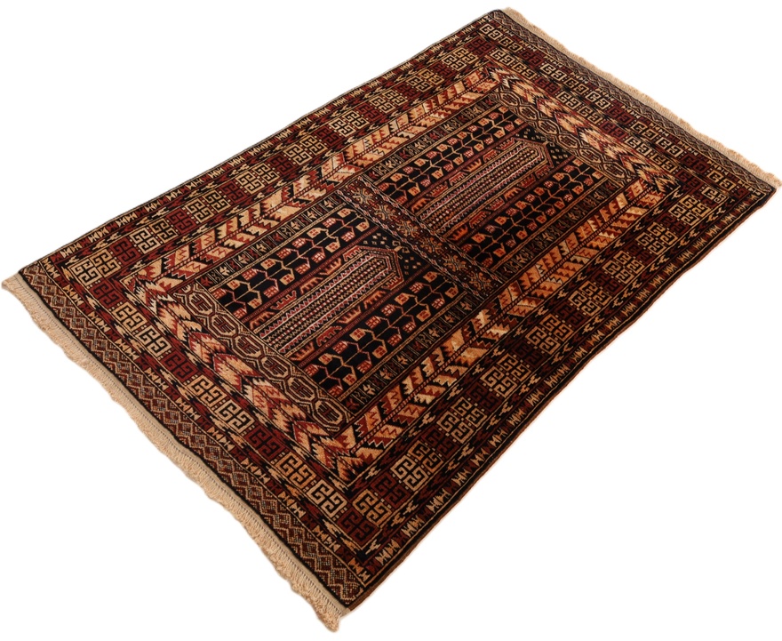 Antique Baluch Carpet  132x89