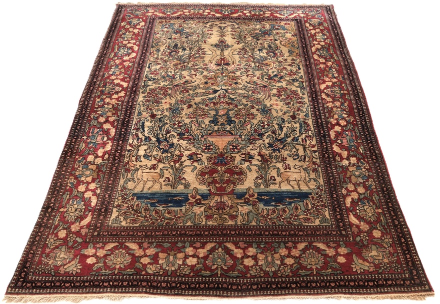 Antique Isfahan Carpet  205x142