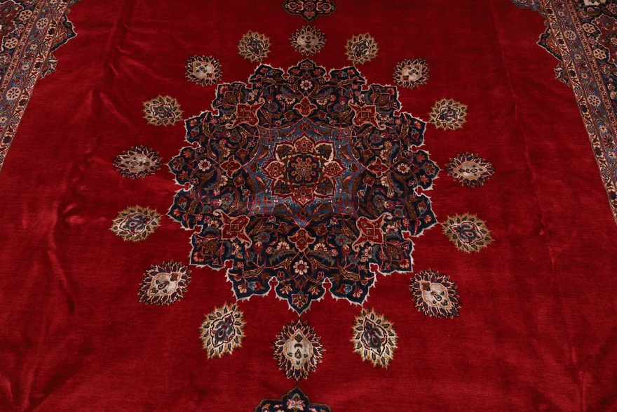 Antique Kashan Mark Attaei Carpet  488x325