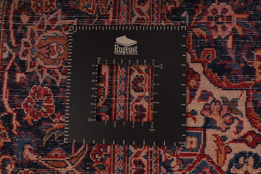 Antique Kashan Carpet 213x138