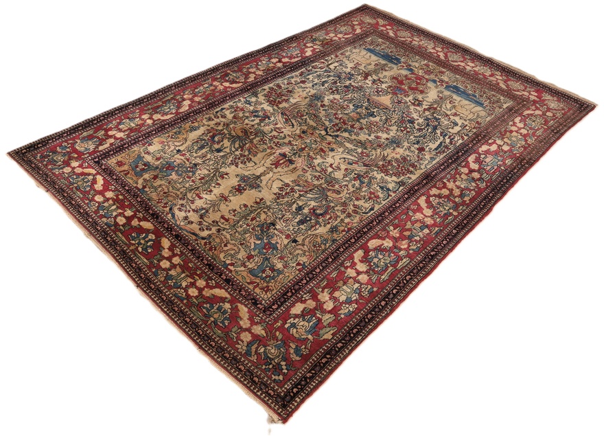 Antique Isfahan Carpet  205x142