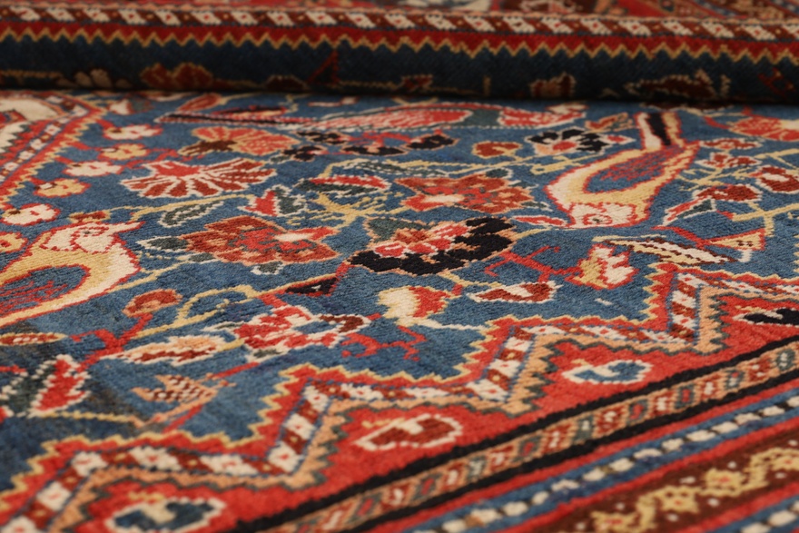 Antique Ghashghai Carpet 243x145
