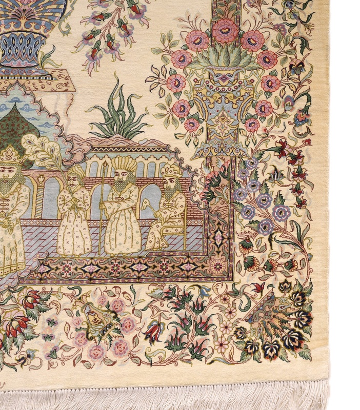 Qom by Yaqut Silk Carpet 157x101