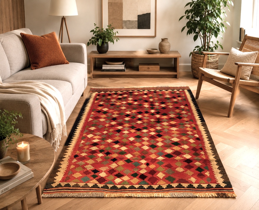 Kilim Fars Carpet  135x109
