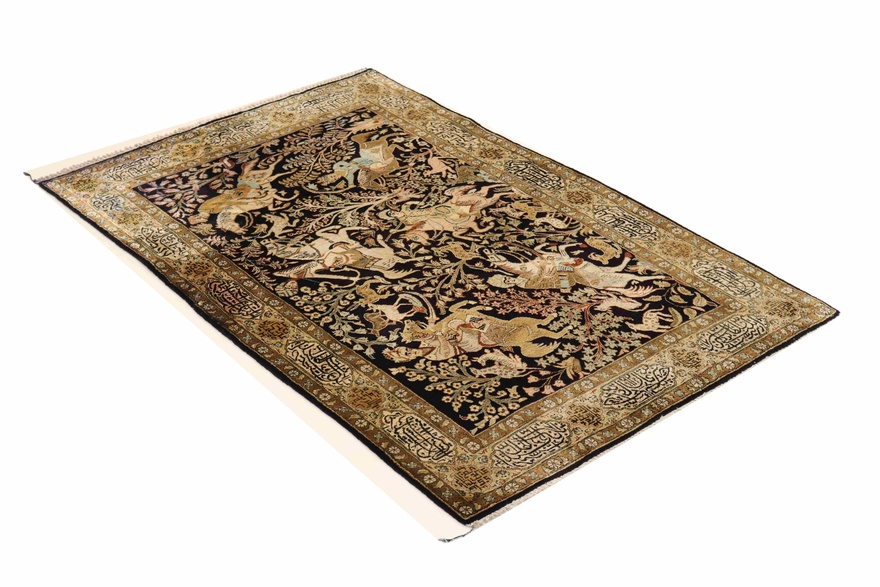 Ghom Silk Carpet  170x110