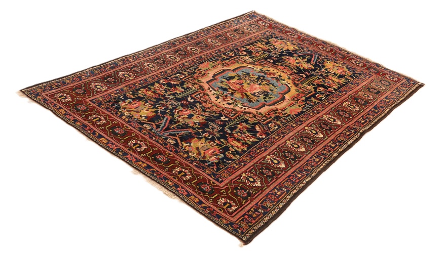 Antique Bakhtiari Farah Dombeh Carpet 211x148