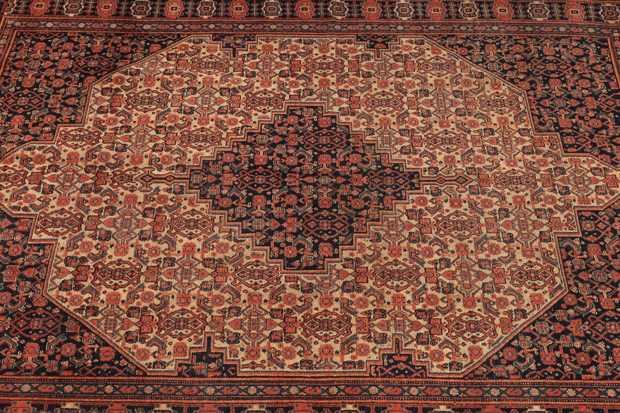 Antique Senneh Carpet 190x131
