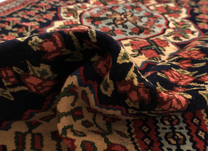 Antique Kilim Senneh Carpet  196x121