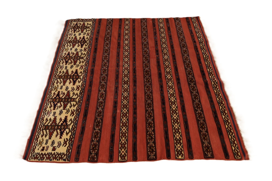Antique Turkaman Carpet  109x105