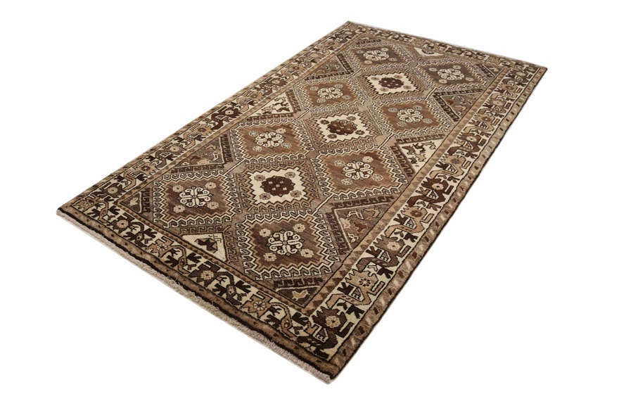 Handwoven Authentic Qashqai Rug 234x133 cm