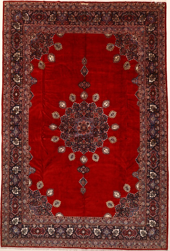 Antique Kashan Mark Attaei Carpet  488x325