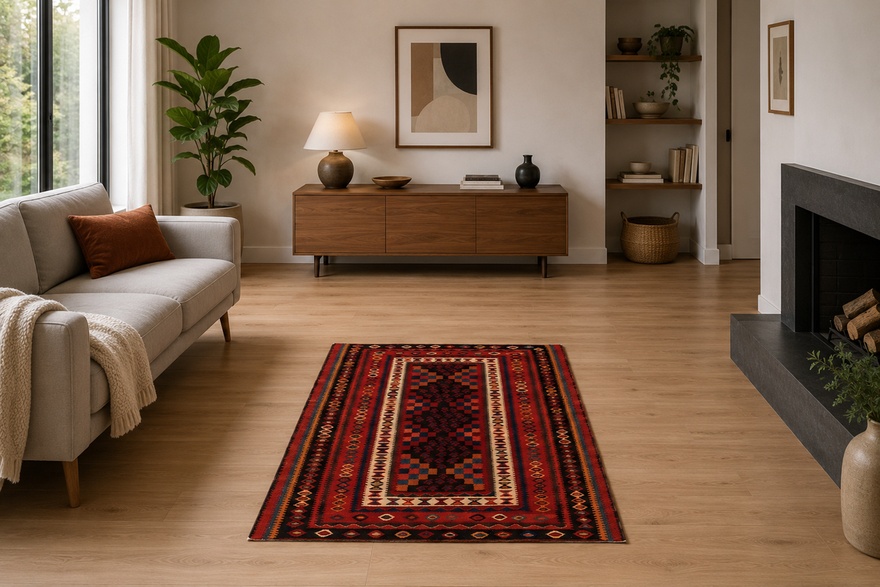 Kilim Fars Carpet  195x126
