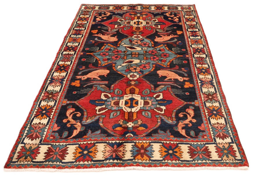 Antique BAKHTIAR Carpet  200x132
