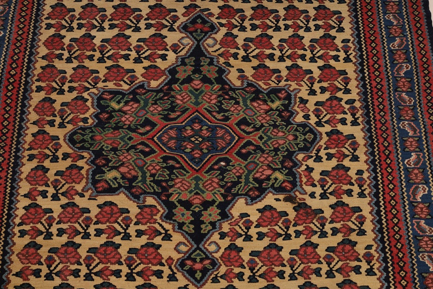 Antique Kilim Fars Carpet  205x137