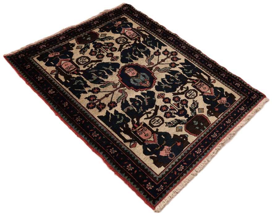 Antique BAKHTIAR Carpet  100x80