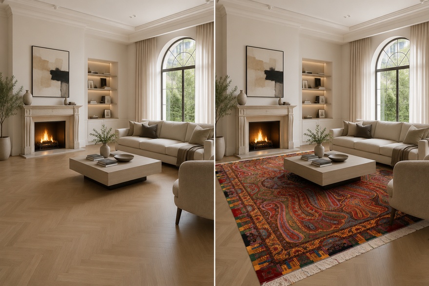 Qom Silk HossenKashizadeh Carpet 300x200