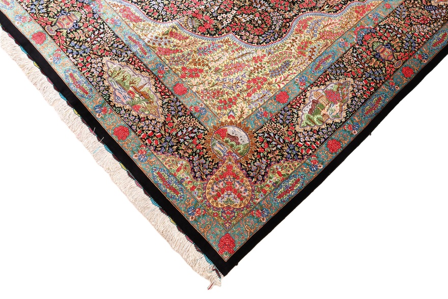 Qom Silk Naderi Carpet  300x200