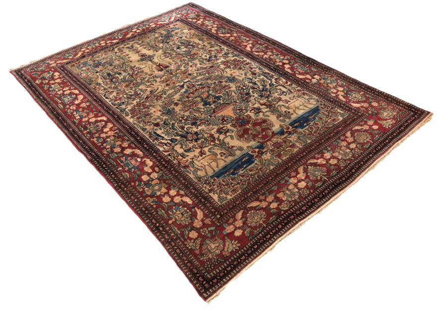 Antique Isfahan Carpet  205x142