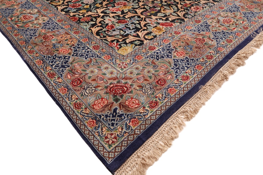 Isfahan Nabave Silknkette Carpet  298x194