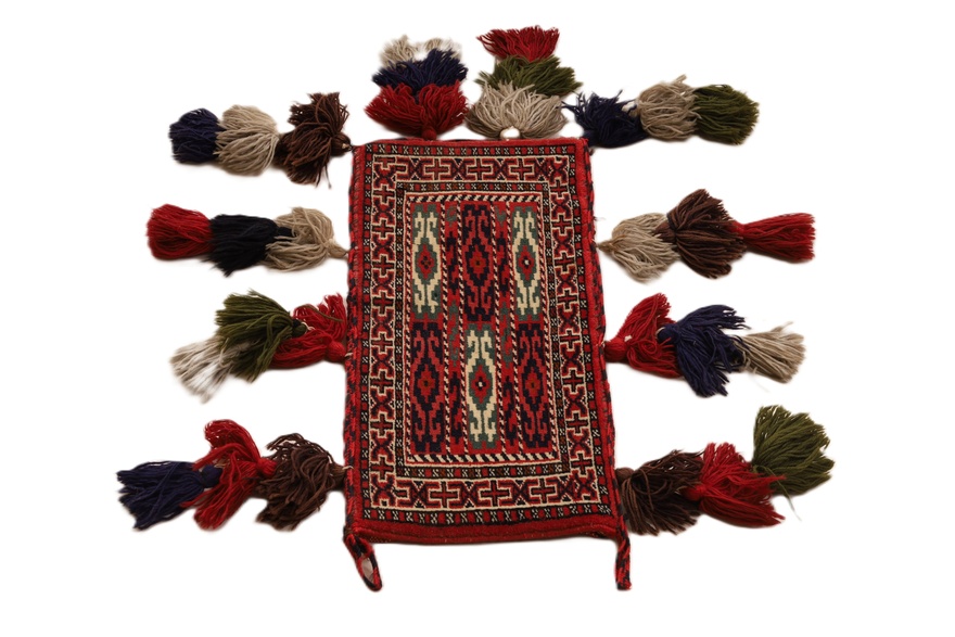 Antique Turkaman Carpet  55x21