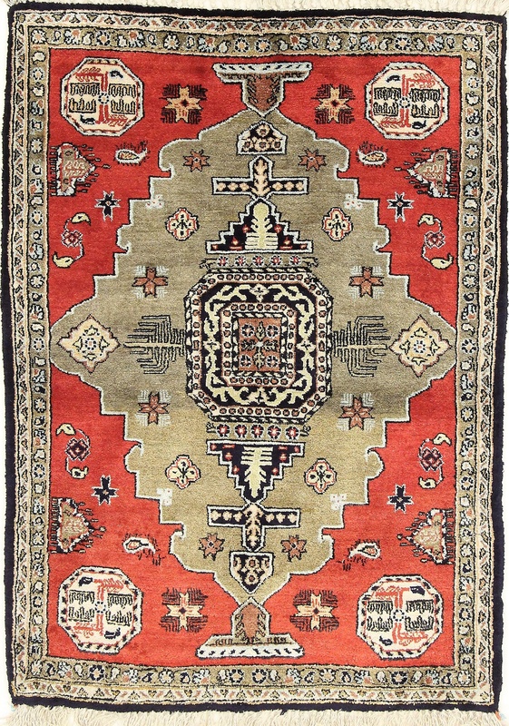 Qom Silk Carpet 80x55