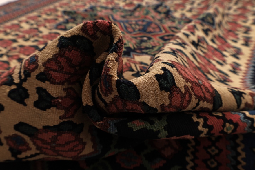 Antique Kilim Fars Carpet  205x137