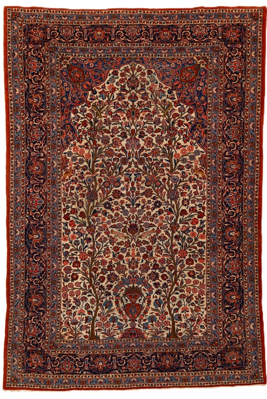 Kashan Antique Carpet 343x230