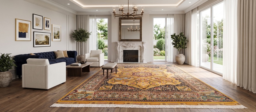 Antique Tabriz 70 Raj Carpet  410x300