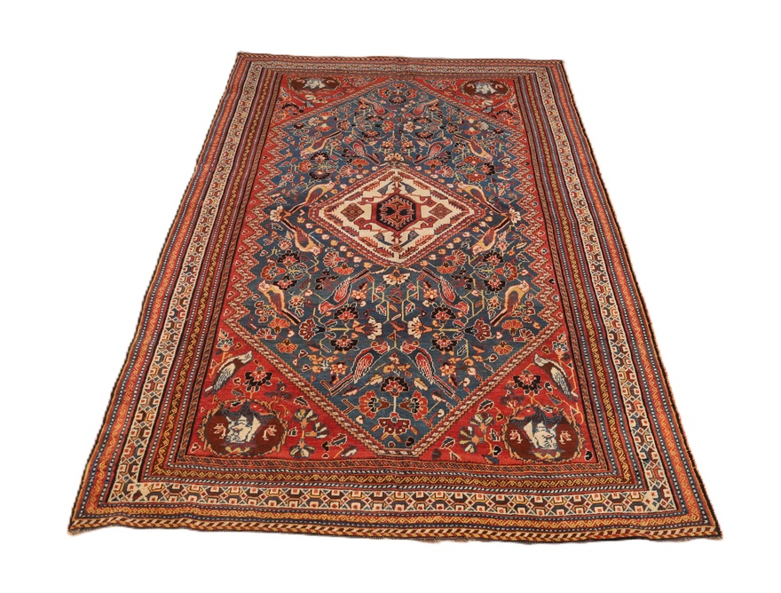 Antique Ghashghai Carpet 243x145