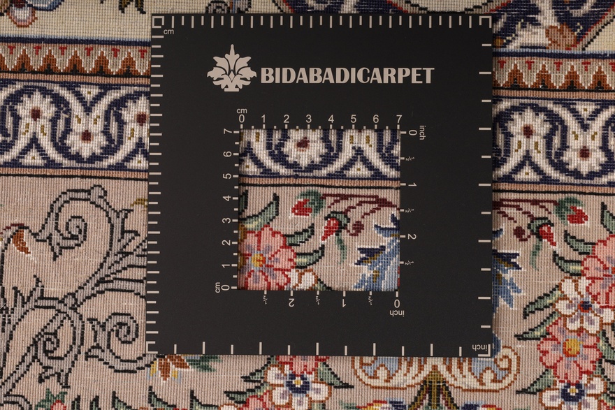 Isfahan  Mansuri Silk warp Carpet 195x131