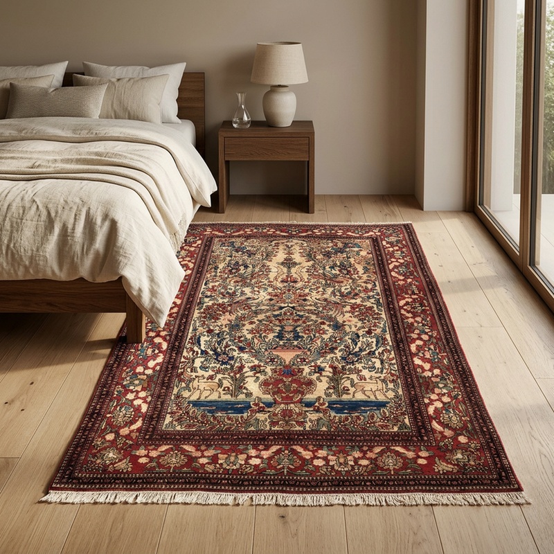 Antique Isfahan Carpet  205x142