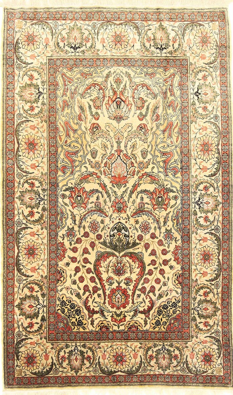 Hereke Silk Carpet 120x75