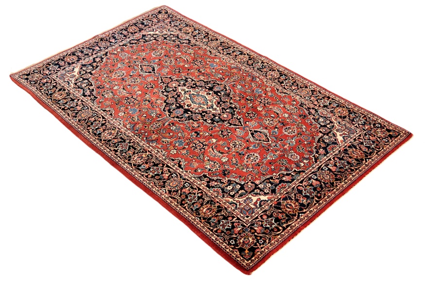 Antique Kashan Carpet 192x138