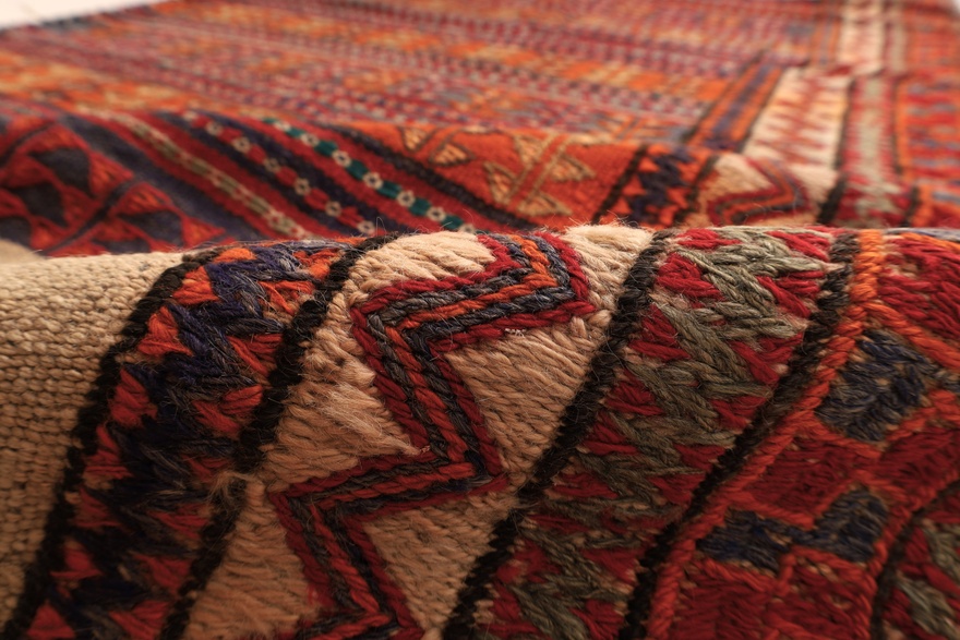 Antique Kilim Fars Carpet  230x96