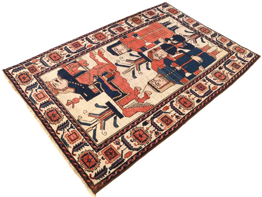 Antique Bakhtiar Carpet 152x100
