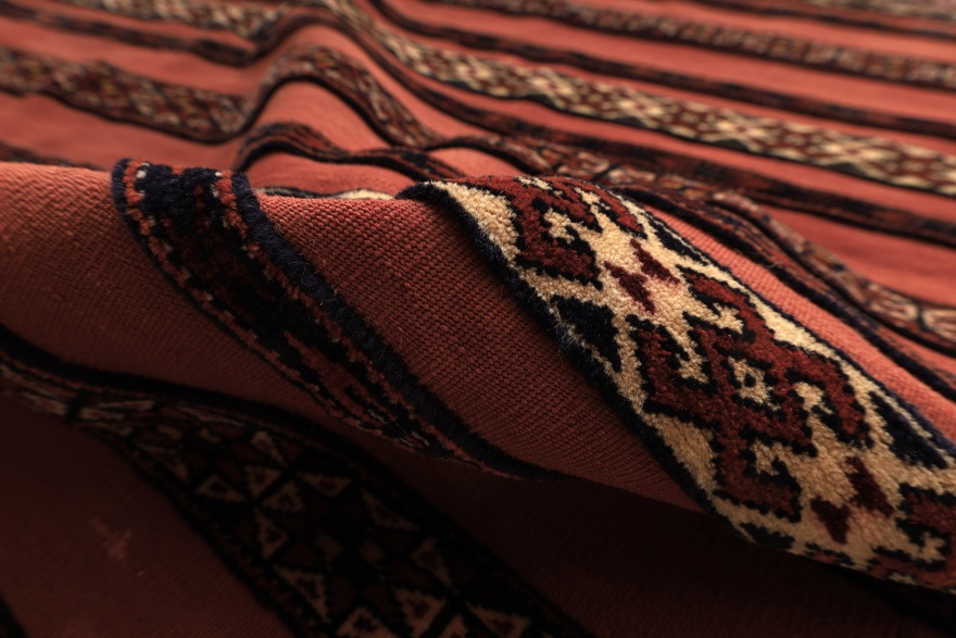 Antique Turkaman Carpet  109x105