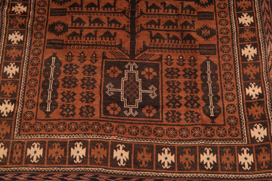Antique Baluch  Carpet 231x122