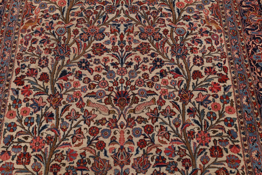 Kashan Antique Carpet 343x230