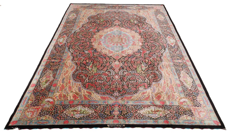 Qom Silk Naderi Carpet  300x200